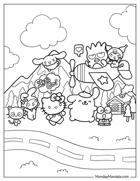 68 Hello Kitty Coloring Pages (Free PDF Printables) | Hello kitty ...