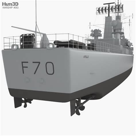 Leander-class frigate 3D model - Ship on Hum3D