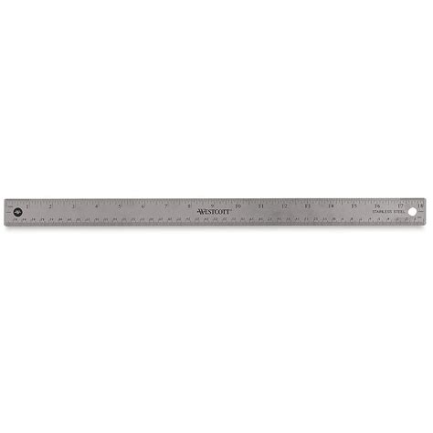 Westcott Flexible Stainless Steel Ruler - 18", Flexible | BLICK Art Materials in 2022 ...