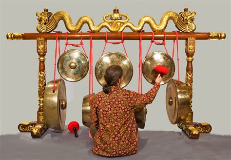 Gongs Siyem, Suwukan, and Kempul from Javanese Gamelan at the National Music Museum