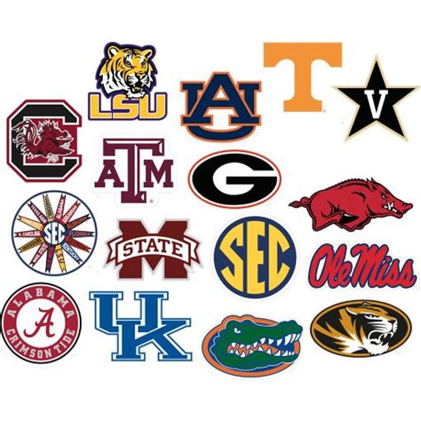 College Football Logos Sec