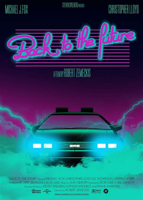 Back to the Future - poster '80's style #1980SFashionTrends | Future poster, Back to the future ...