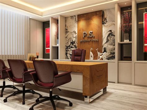 Office Interior Design & Visualization on Behance | Small office design interior, Office ...