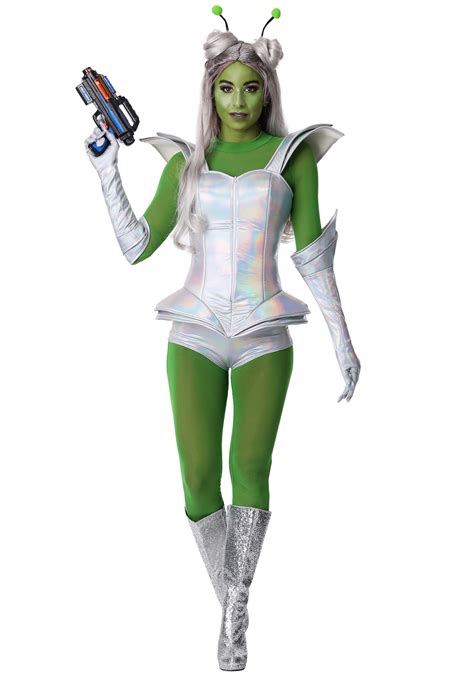 Galactic Alien Babe Costume for Women