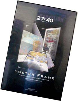 27×40 Movie Poster Frame Black Vinyl Edges 27 x 40 Frame | Classic ...