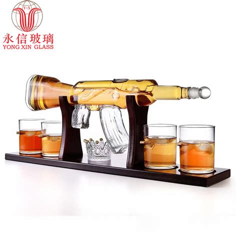 Sale Unique Shaped Gun Shaped Creative Glass BottlesWine Glass Bottles/shaped Liquor Bottles Whiskey