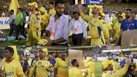 IPL 2023: WATCH - MS Dhoni and CSK team members express gratitude towards fans with lap of ...