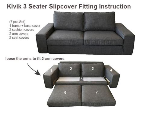 Ikea Kivik 3 Seat Sofa Cover Kivik Replacement Cover Kivik - Etsy in ...