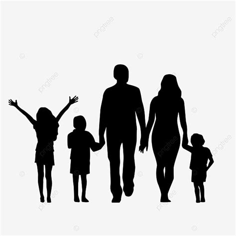 People Family Silhouette PNG Free, People Family Couple Family Silhouette, Character, Family ...