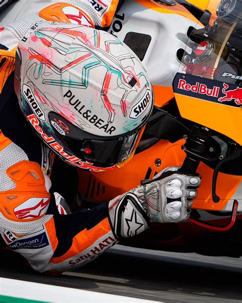 Marc Marquez's helmet at Catalunya : r/motogp