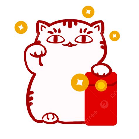 Emoji Pack Clipart Vector, Cat Emoji Pack Red Envelope, Emoticons, Red ...