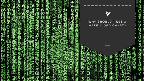 Why Should I Use a Matrix Org Chart?