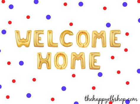 16 WELCOME HOME balloons/banner. Party Decor. homecoming | Etsy