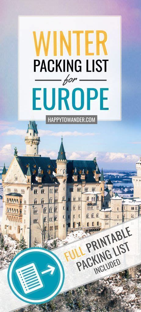 How to pack for a winter Europe trip! This golden guide is a must-read for anyone travelling in ...