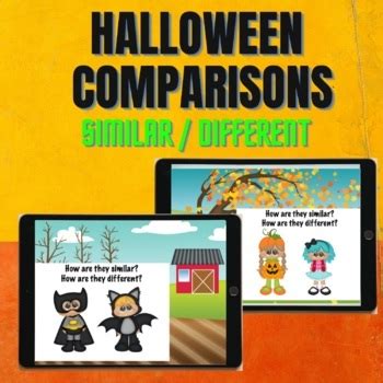 Similar or Different Halloween Boom Cards! by Sandy Robinson | TPT