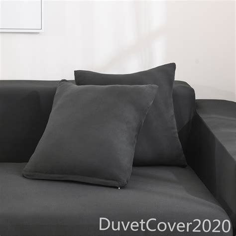 Solid Color Black Sofa Coverslipcoverssofa Cover - Etsy