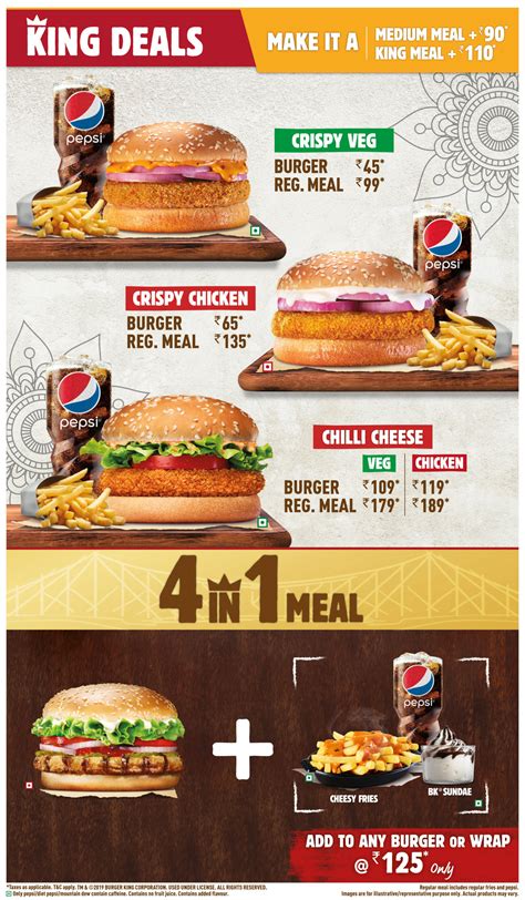 Burger King Menu