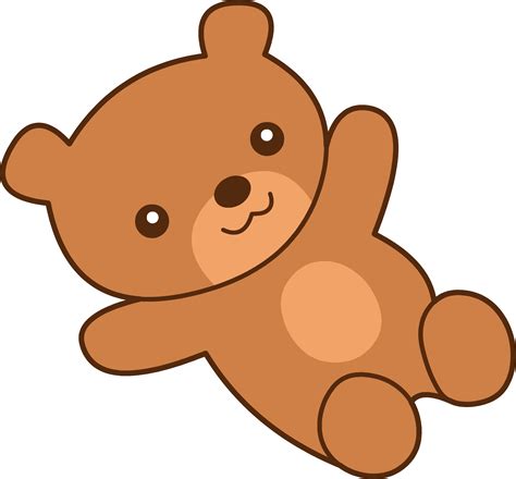 Cute Brown Teddy Bear Clipart - Free Clip Art