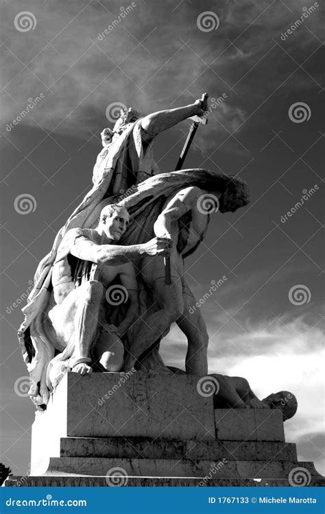 Altare Della Patria Statue stock image. Image of white - 1767133