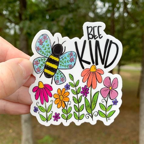 Bee Kind Sticker Laptop Sticker Sticker Collector Vinyl Decal Water ...