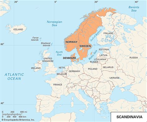 Scandinavian Peninsula On World Map