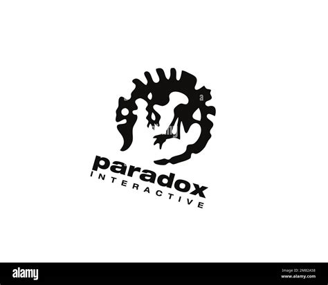 Paradox Interactive, rotated logo, white background B Stock Photo - Alamy