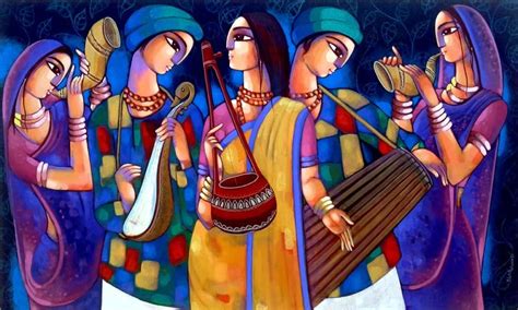 Bengali tune (folk singer) size- 60"/36" acrylic on canvas year- 2018 FORM MY MUSIC SERIES Theme ...