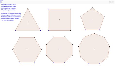 Symmetries of Regular Polygons - Rotational Symmetry – GeoGebra