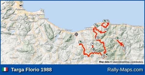 Maps | Targa Florio 1988 [ERC] | Rally-Maps.com