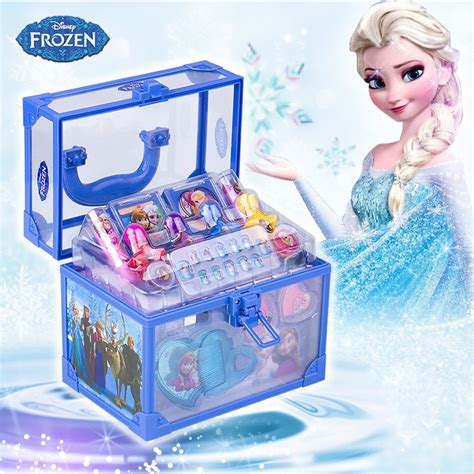 Disney Frozen Beauty Toys Makeup Box Set Girl Princess Elsa Anna ...