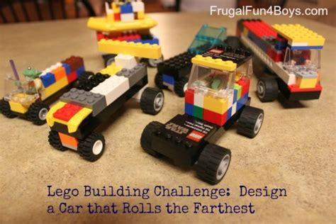 Lego Building Challenge: Build a Car that Rolls the Farthest - Frugal Fun For Boys and Girls