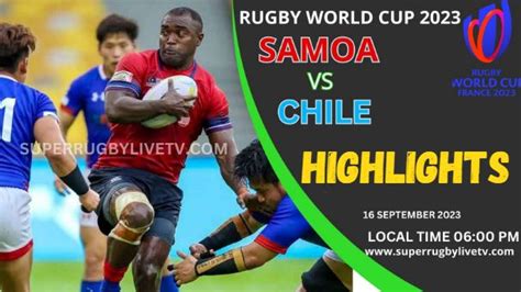 Samoa Vs Chile HIGHLIGHTS 2023 | RUGBY WORLD CUP