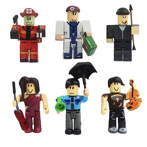 6pcs/1lot Roblox Policeman Action Figure 8 9cm Juguets Toy Game Figuras Roblox Boys Toys ...