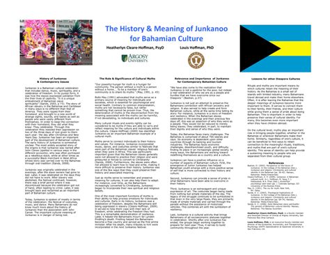 (PDF) The Meaning and History of Junkanoo for Bahamian Culture