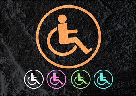 Restrooms For Wheelchair Handicap Icon Free Stock Photo - Public Domain ...