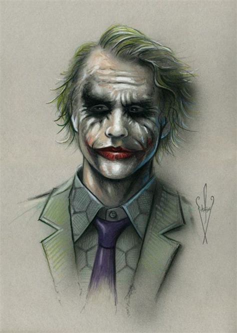 The Joker Pencil & Airbrush Drawing 12 x 18 Inch Artwork | Etsy | Joker drawings, Joker artwork ...