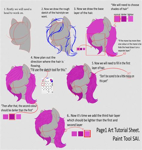 How to draw fluffy Hair P1 (Art Tutorial) by Law44444 on DeviantArt