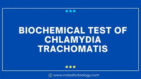 Chlamydia trachomatis- Biochemical Test