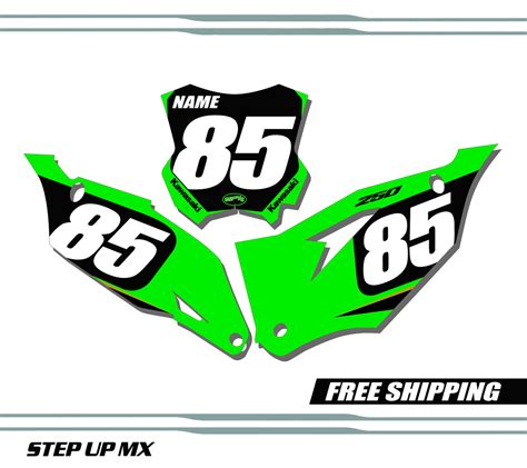 Kawasaki KX250F 2021 Factory20 Style Quick Ship Number Plates