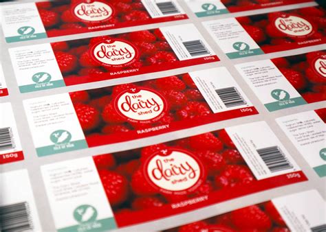 Professional food and food packaging label printing in the UK