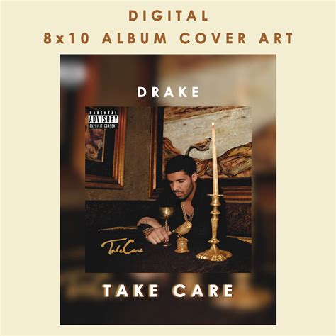 Drake Take Care 2011 Digital Album Cover Art | Etsy