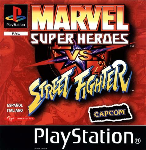 Marvel Super Heroes vs. Street Fighter (1999) PlayStation box cover art ...