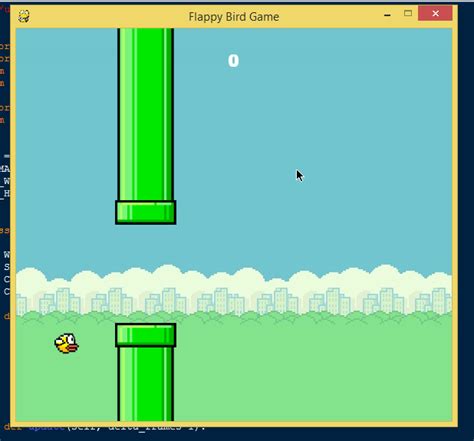 Flappy Bird Game Using Pygame | SourceCodester