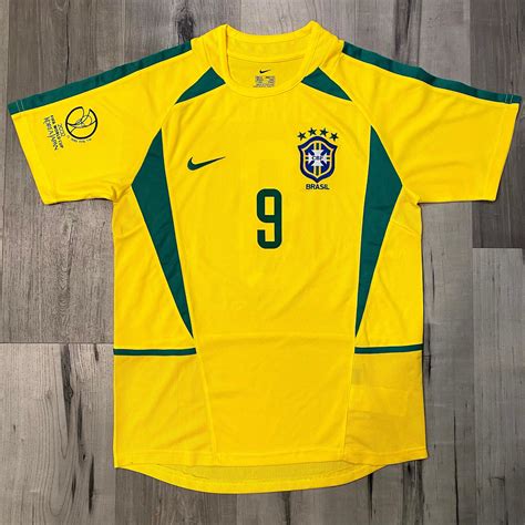 Ronaldo Brazil 2002 World Cup Jersey R9 WC Patches Medium | Etsy