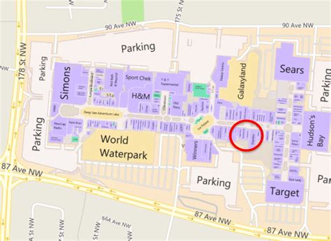 West Edmonton Mall Map - Map Of The United States