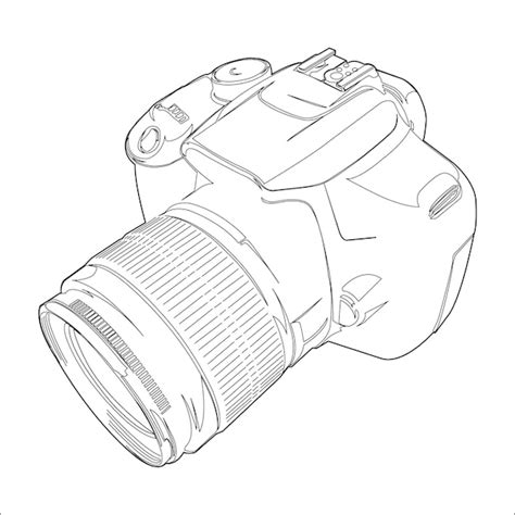 Premium Vector | Digital Camera Outline