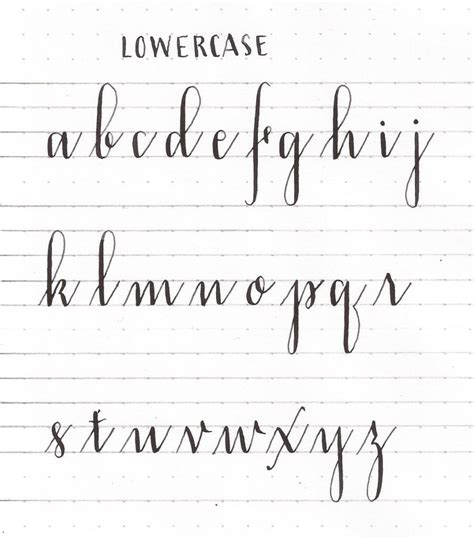 Learn lowercase alphabet | Modern Calligraphy Basics | Crafty | Pinterest | Modern calligraphy ...