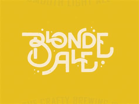 Blonde Ale by Meg Wilkinson on Dribbble