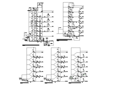 Riser diagram and electrical installation details of multi-story ...