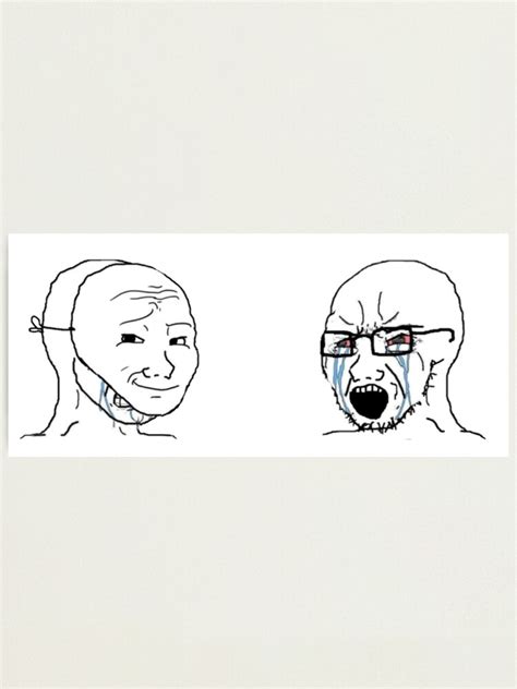 "Crying Wojak | Funny Meme" Photographic Print for Sale by memeology69 ...